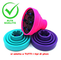 Diffusore in gomma universale per tutti i tipi di phon