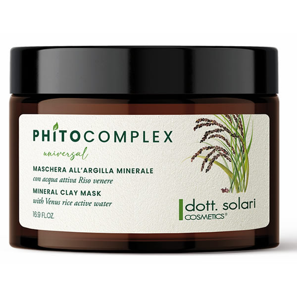 Maschera all’argilla minerale 500 ml per capelli Dott  Solari